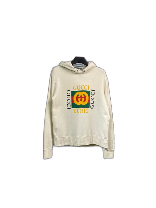 Gucci Logo Hoodie with Vintage Feel-yf