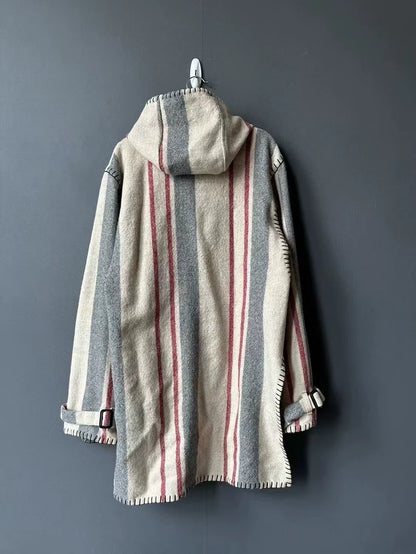 Loewe Wool Coat with Logo Patch