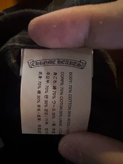 Chrome Hearts Plaid Silver Button Long Sleeve Shirt-yf