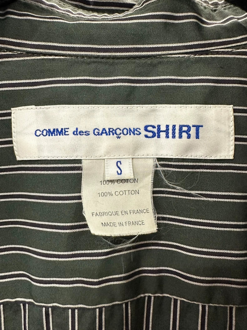 Comme Des Garcons Striped Button-Up Shirt