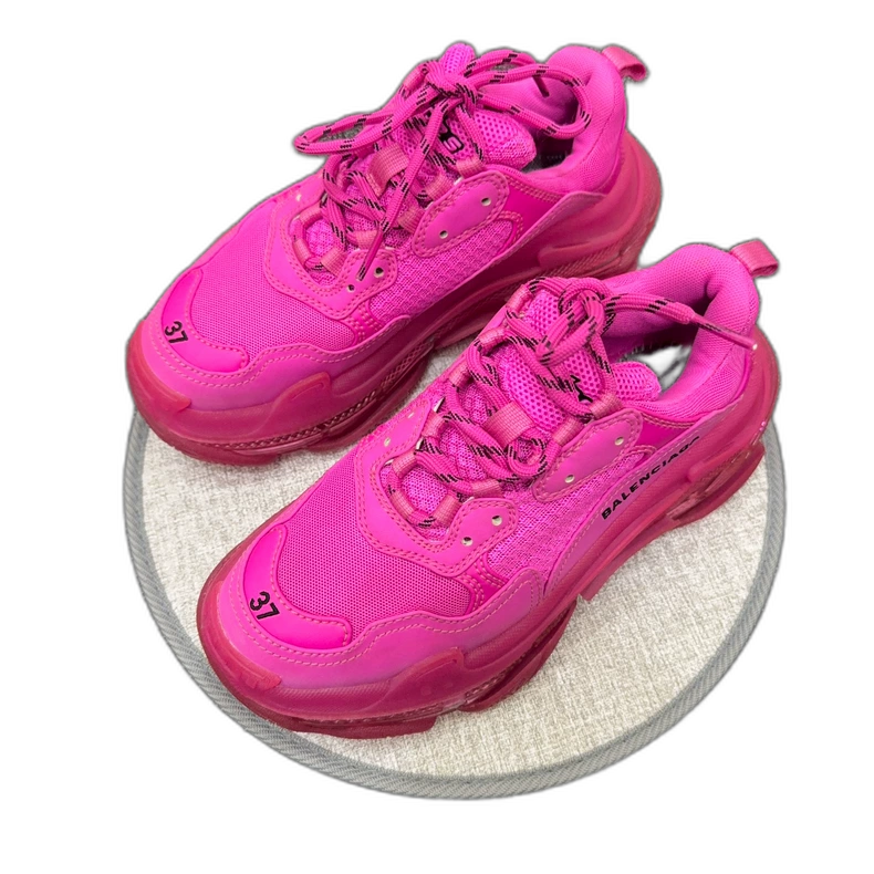 Balenciaga Pink Triple S Sneakers
