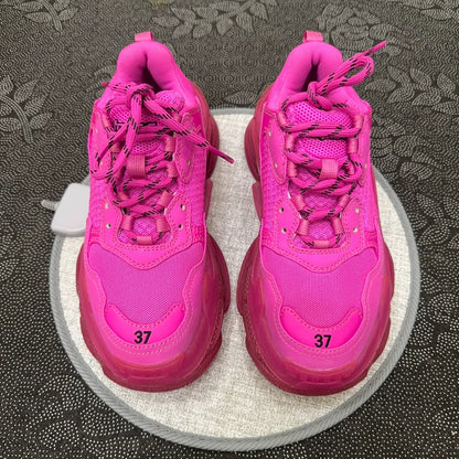 Balenciaga Pink Triple S Sneakers