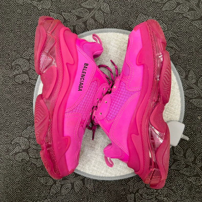 Balenciaga Pink Triple S Sneakers