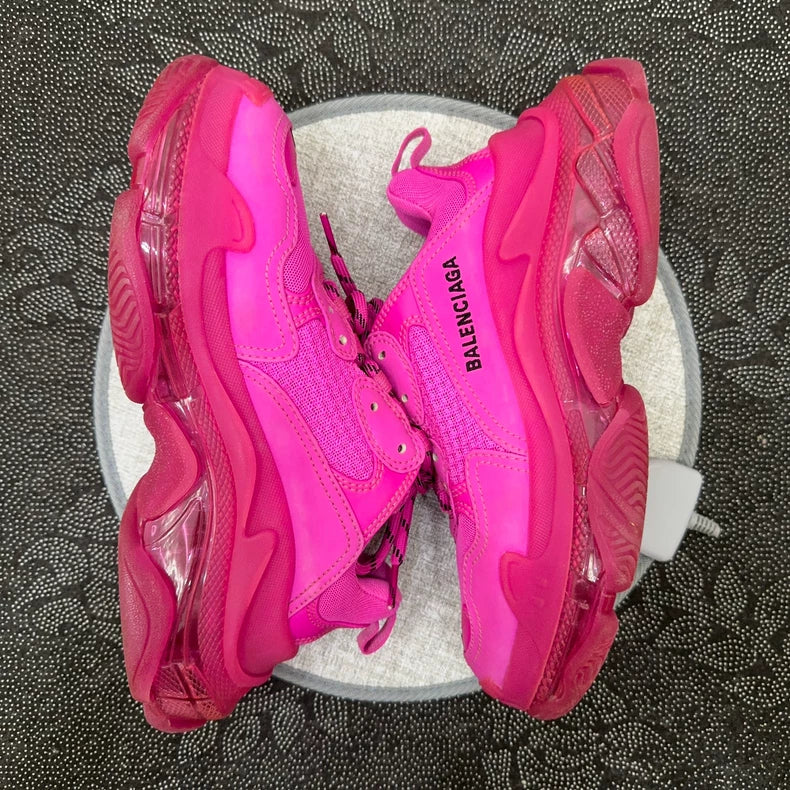 Balenciaga Pink Triple S Sneakers
