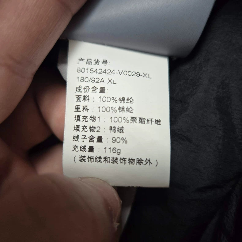 Stone Island Black Down Jacket XL