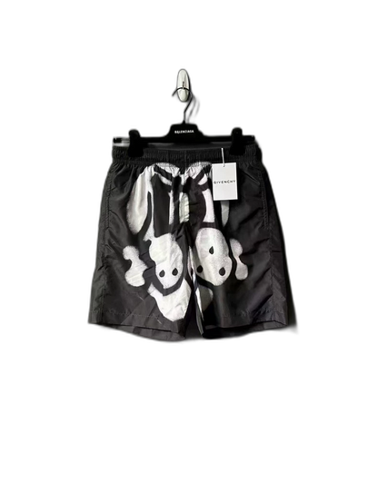 Givenchy Graffiti Skull Shorts