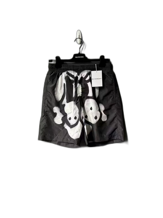 Givenchy Graffiti Skull Shorts