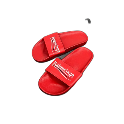 Balenciaga Red Slide Sandals Size 37