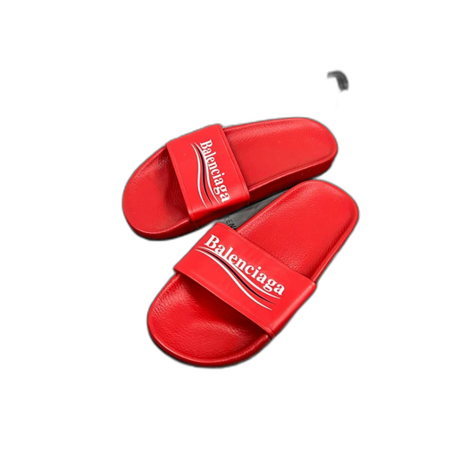 Balenciaga Red Slide Sandals Size 37