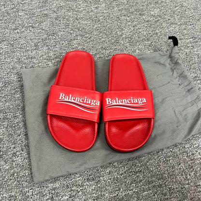 Balenciaga Red Slide Sandals Size 37