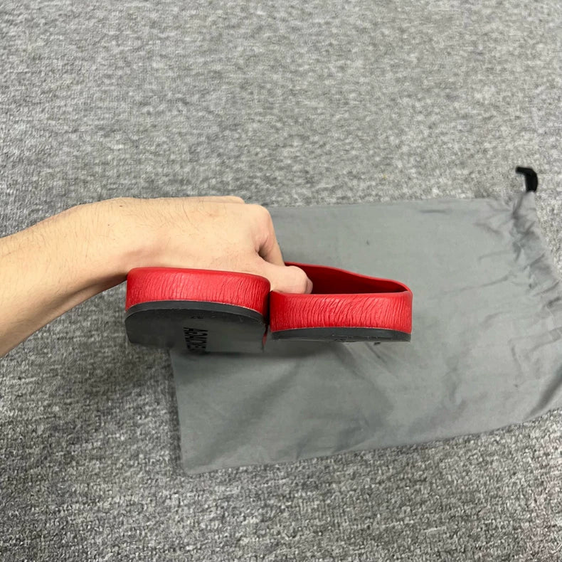 Balenciaga Red Slide Sandals Size 37