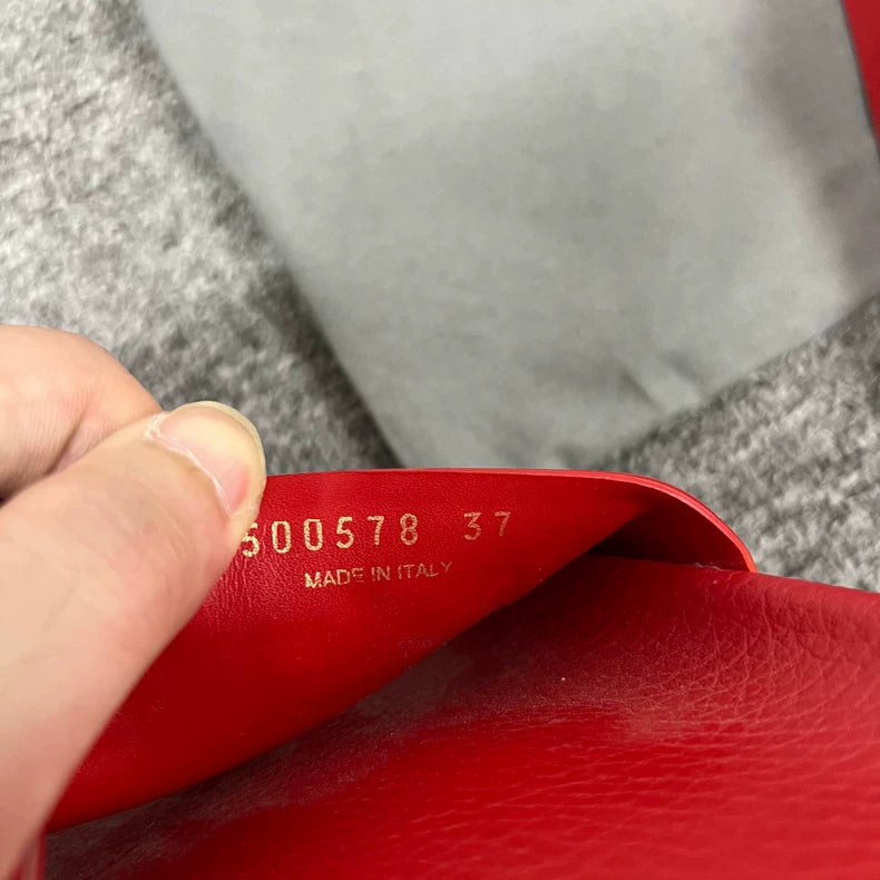 Balenciaga Red Slide Sandals Size 37