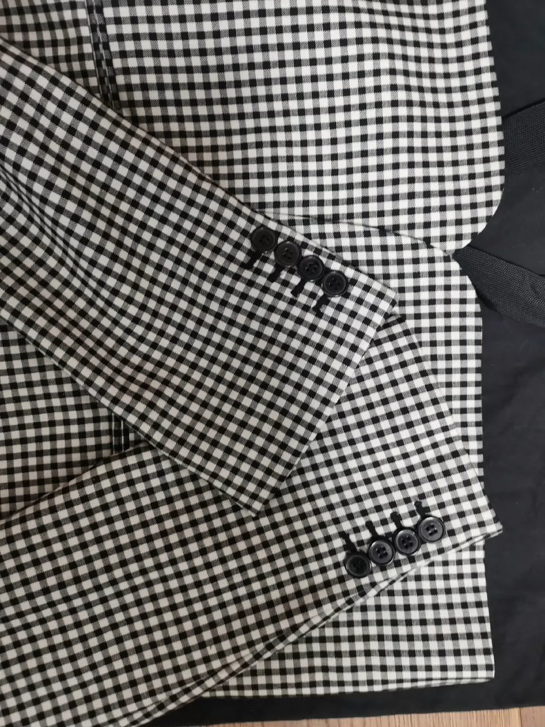Saint Laurent Paris Houndstooth Blazer