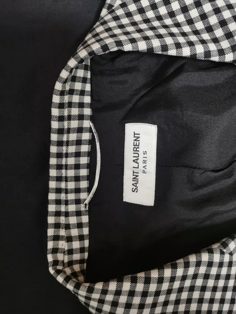 Saint Laurent Paris Houndstooth Blazer