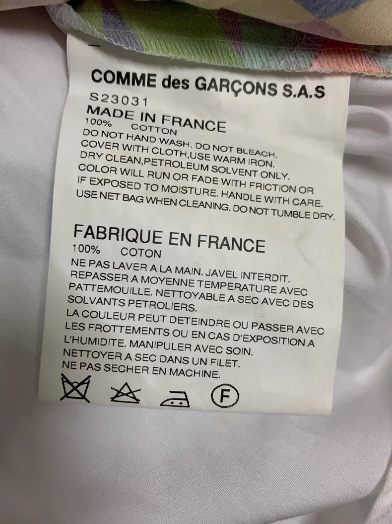 COMME DES GARCONS SHIRT Patchwork Cotton Shirt