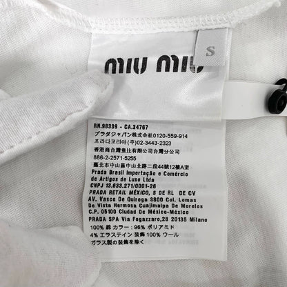 miumiu Flamingo Logo Sequin T-Shirt