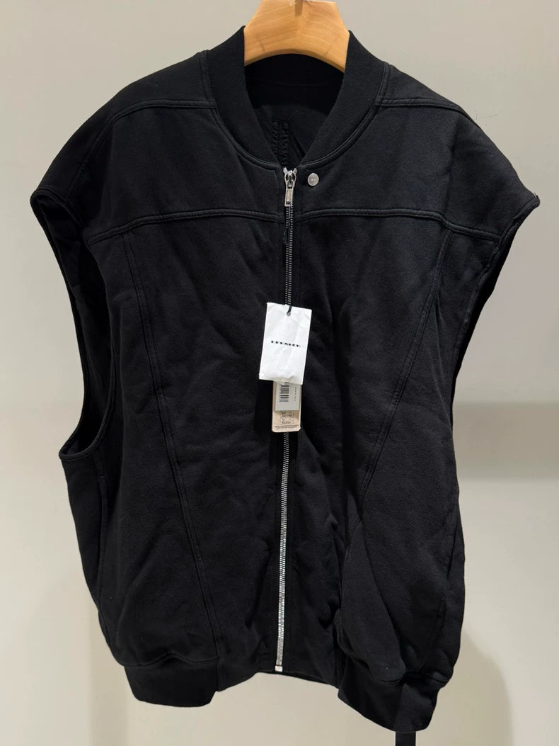 Rick Owens DRKSHDW Black Zip Vest
