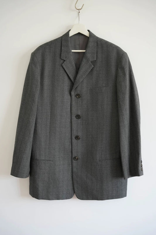 90s Yohji Yamamoto Grey Suit with Pattern