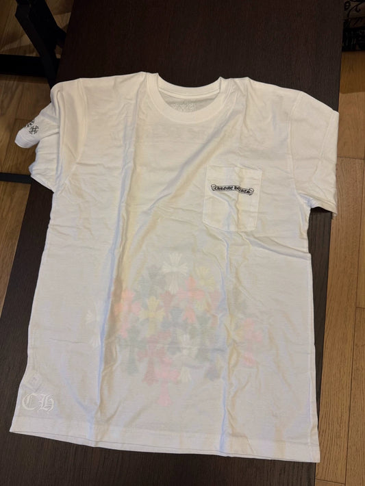 Chrome Hearts Colorful Cross Letter T-shirt