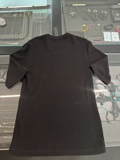 Chrome Hearts Black Waffle Knit Short Sleeve-yf