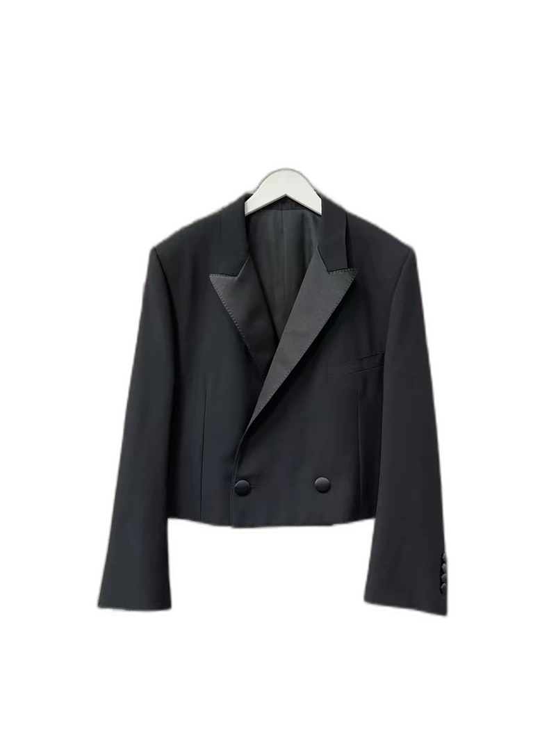 Celine Satin Black Suit Jacket