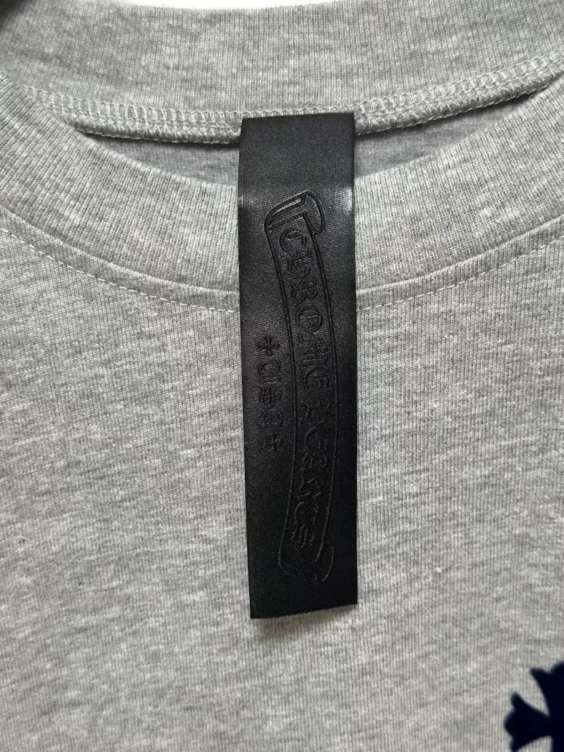 Chrome Hearts Gray Cross Long Sleeve Shirt-yf