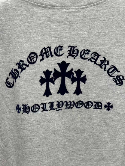 Chrome Hearts Gray Cross Long Sleeve Shirt-yf