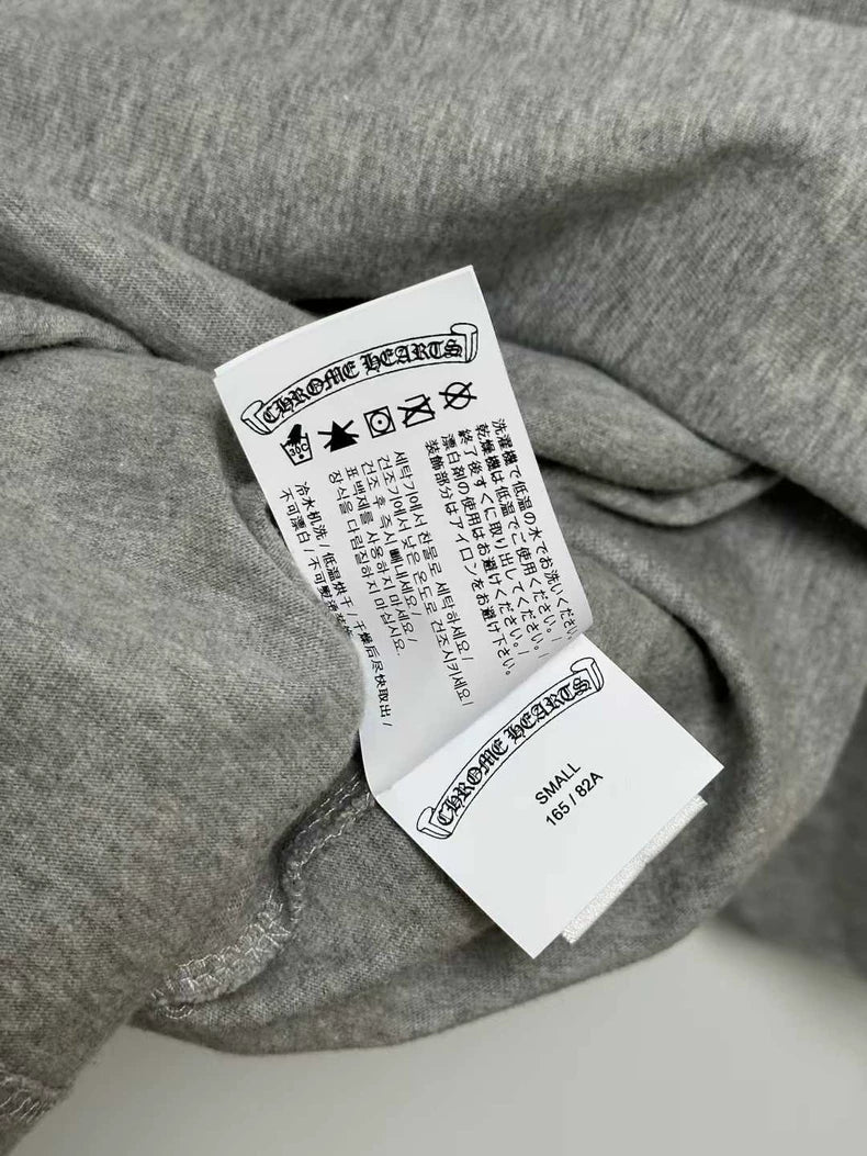 Chrome Hearts Gray Cross Long Sleeve Shirt-yf