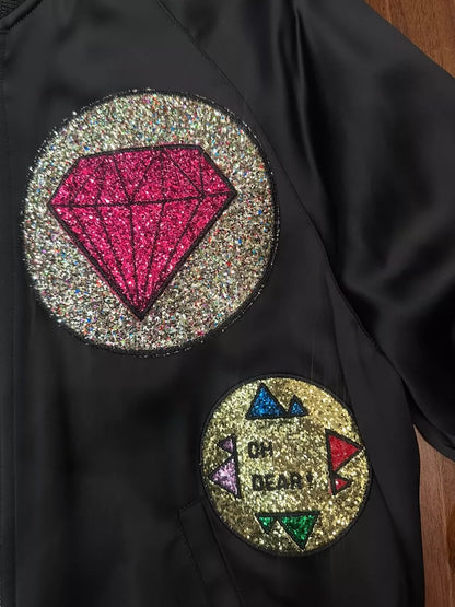 Saint Laurent Diamond Bomber Jacket