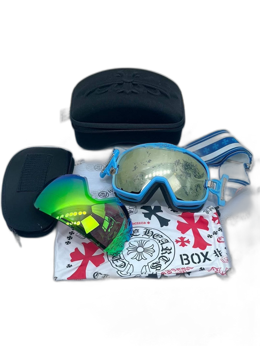 Chrome Hearts Blue Ski Goggles