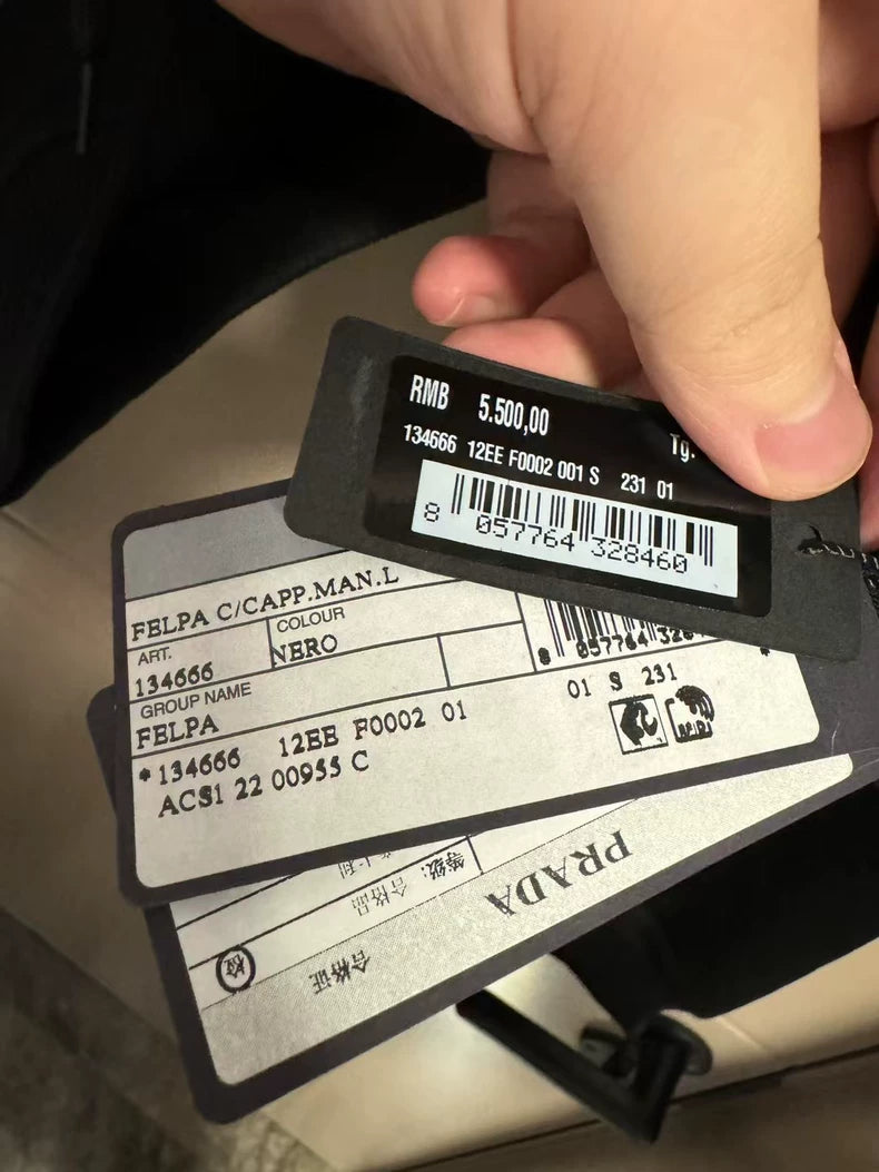 Prada Triangle Logo Cropped Hoodie-yf