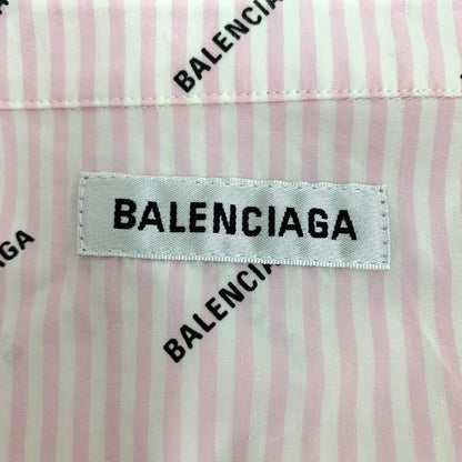 Pink Logo Long Sleeve Button-Up Shirt