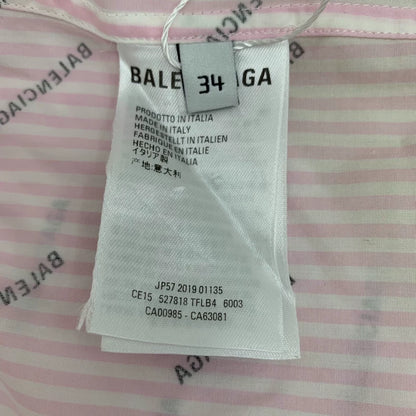 Pink Logo Long Sleeve Button-Up Shirt