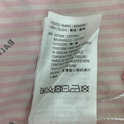 Pink Logo Long Sleeve Button-Up Shirt