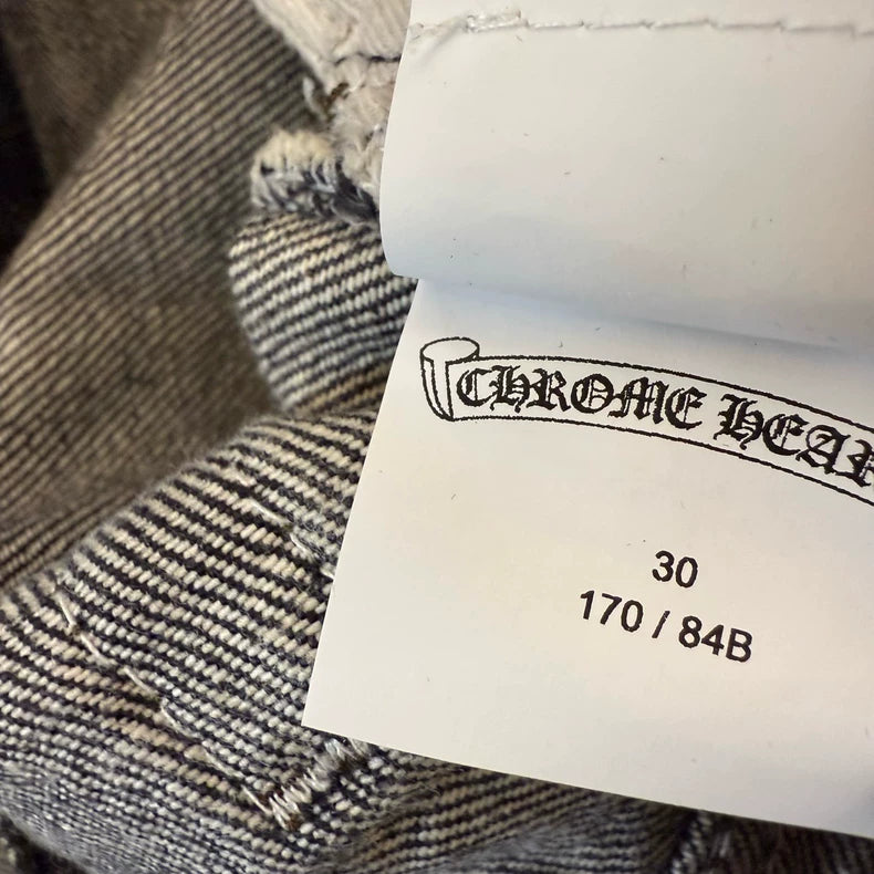 Chrome Hearts Black Denim Pants for Sale