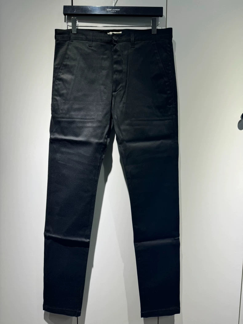 Classic Black Casual Pants Saint Laurent