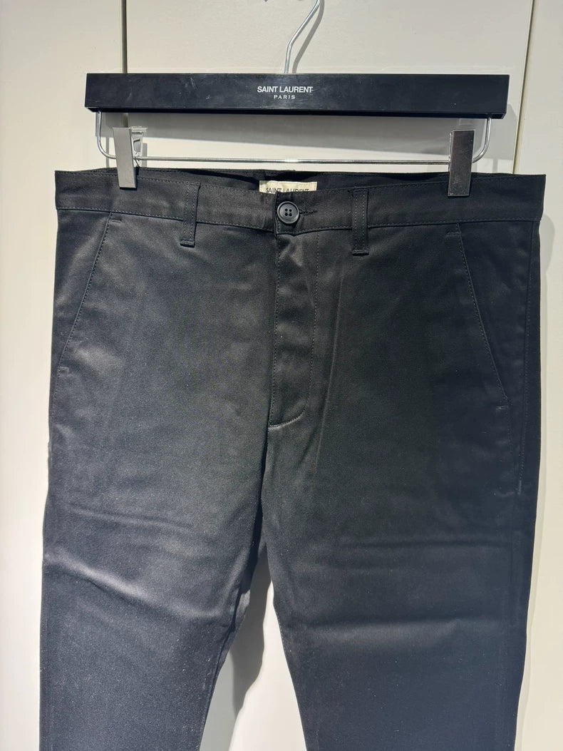 Classic Black Casual Pants Saint Laurent