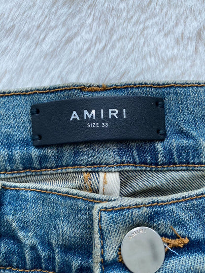 Amiri Distressed Blue MX2 Denim Pants
