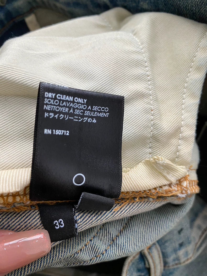 Amiri Distressed Blue MX2 Denim Pants