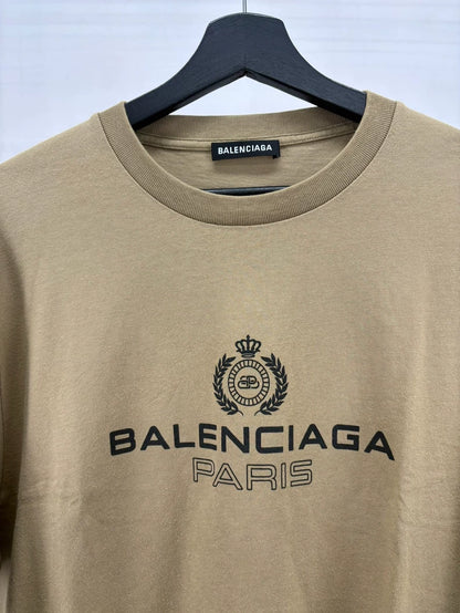 Balenciaga Crown Wheat Short Sleeve T-Shirt