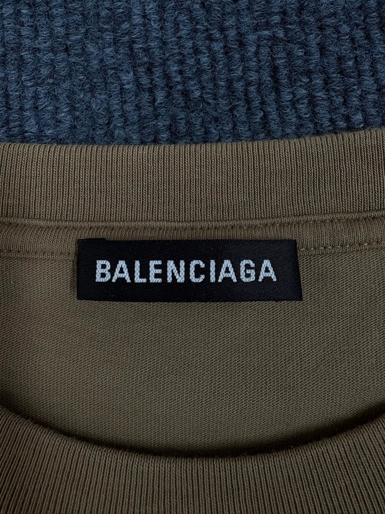 Balenciaga Crown Wheat Short Sleeve T-Shirt