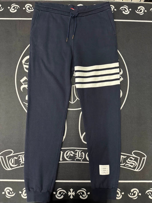 TB Navy Blue Striped Jogger Pants-yf