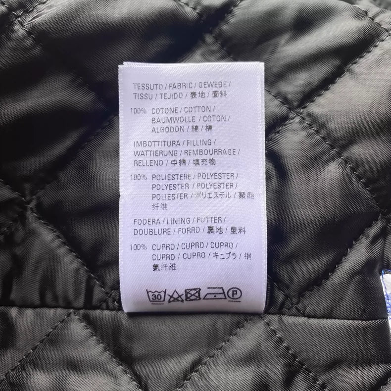 Balenciaga White Blue Plaid Shirt Jacket-zp