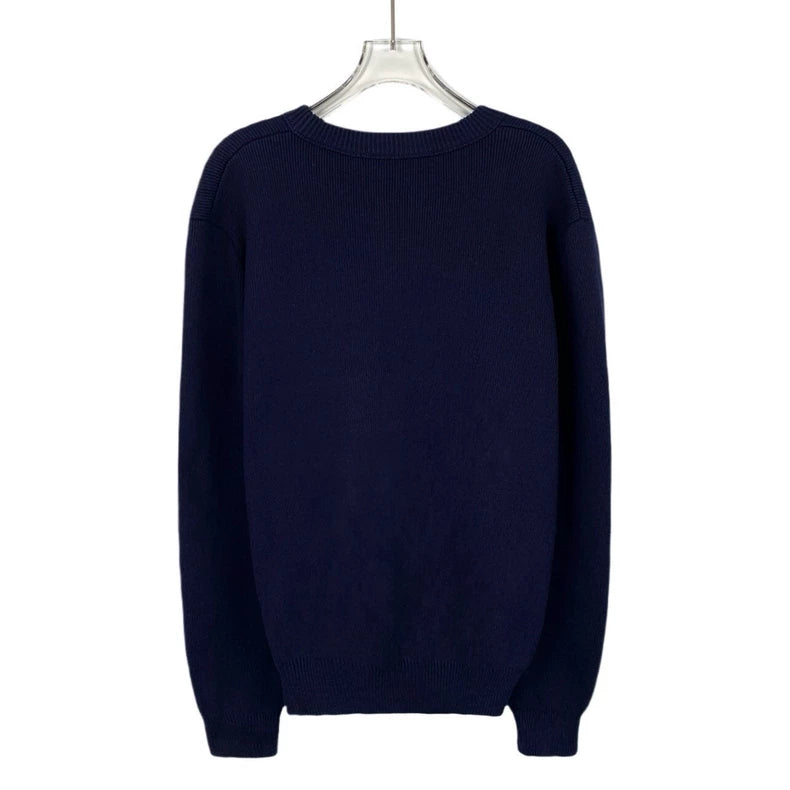 Celine Embroidered Logo Knit Sweater M Size