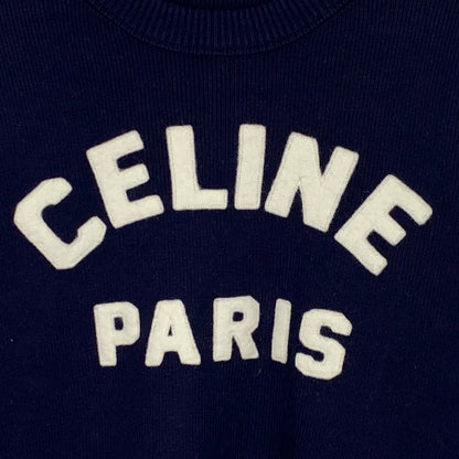 Celine Embroidered Logo Knit Sweater M Size