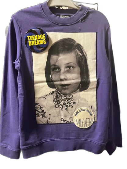 RAF SIMONS Destroyed Crewneck Sweater Girl