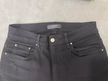 Amiri Black Ripped Denim Pants Size 31