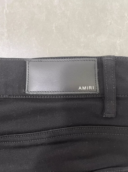 Amiri Black Ripped Denim Pants Size 31