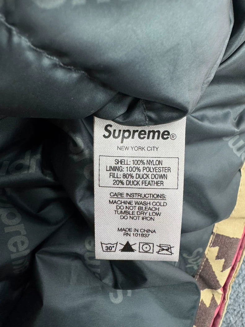Supreme Indian Inspired Down Jacket L Size