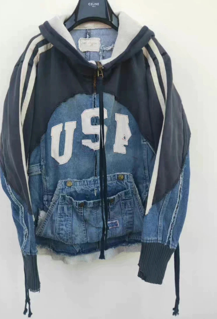 Greg Lauren Hooded Sweatshirt